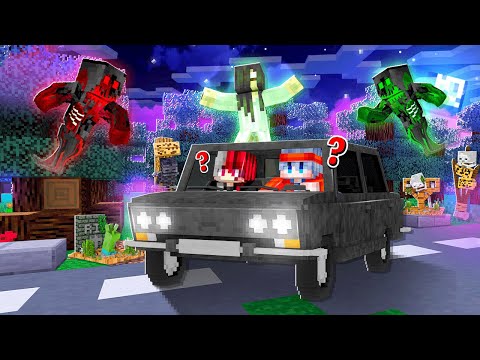 Minecraft หมู่บ้านสยองขวัญ ตอน รถพี่ฟรีโตสพังบนถนนสุดหลอน!!