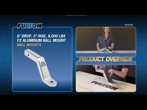 Fulton® F2® 6'' Drop Trailer Hitch Ball Mount | Overview
