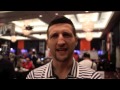 CARL FROCH IN-DEPTH (FROM LAS VEGAS) EXPLAINS WHY HE MAY NOT FIGHT AGAIN & ON MAYWEATHER v PACQUIAO