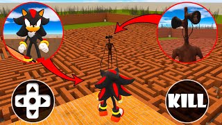 Mega Battle Shadow Vs Siren Head In The Maze Epic Garrys Mod Fight