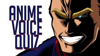 ? ANIME VOICE QUIZ - Guess the character (VO)