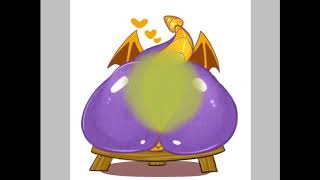 Spyro Farts On A Table