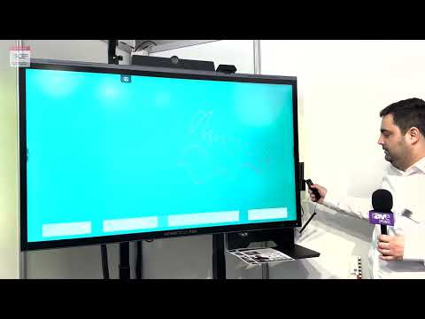 ISE 2024: MEBIKON Demos ADVANTouch Pro 3 Panel with Capacitive MultiTouch for Hybrid Collaboration