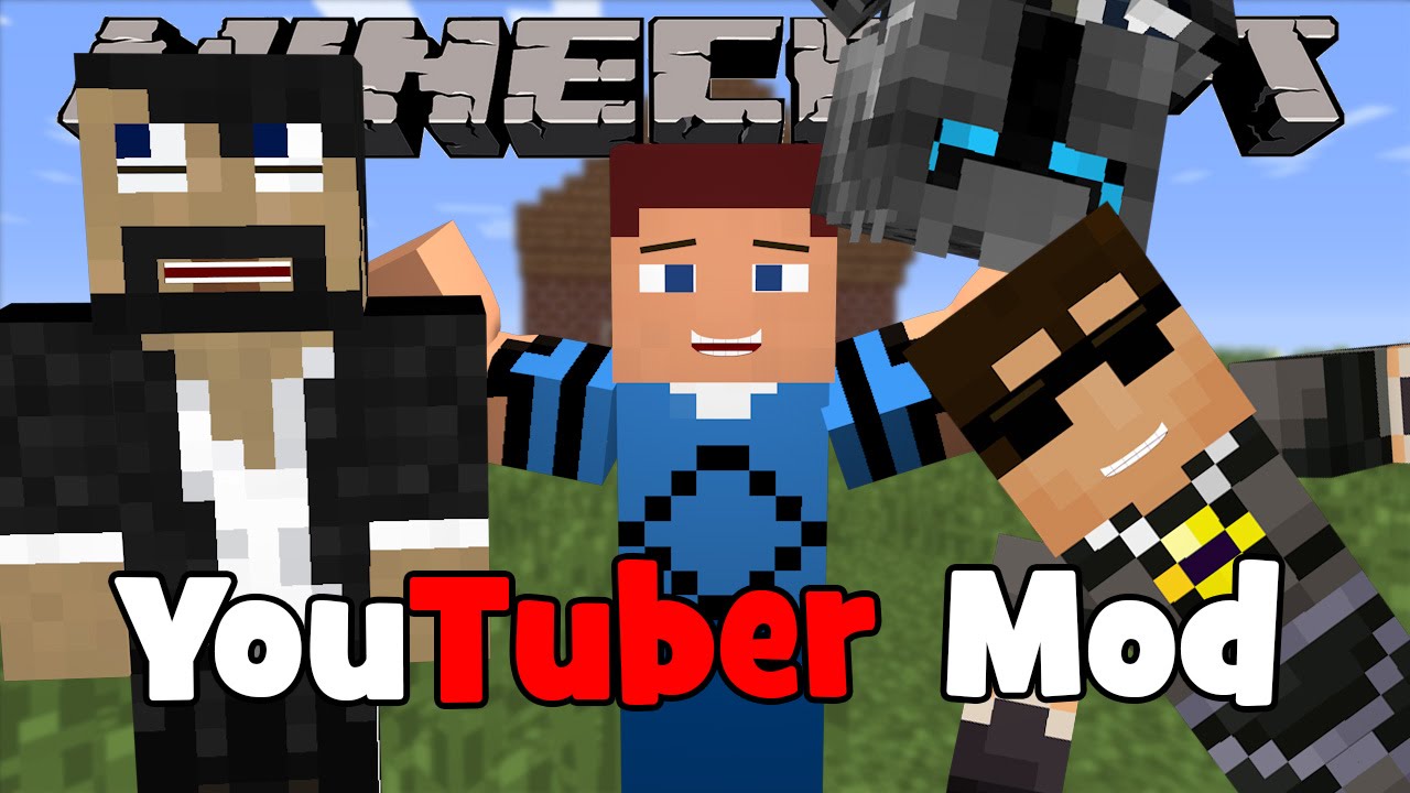 Minecraft Minecraft Youtubers Mod YouTube