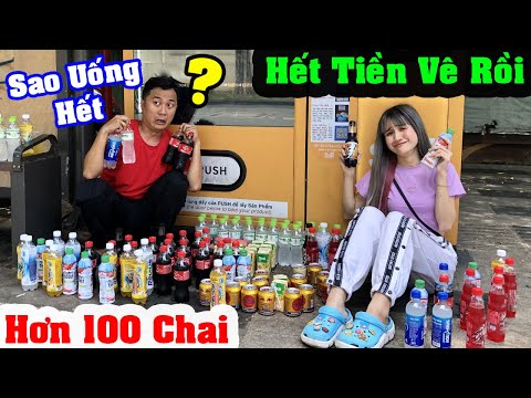 Bà Vê Mua Hết Nước Ngọt Trong Máy Bán Hàng Tự Động - Vê Vê Channel