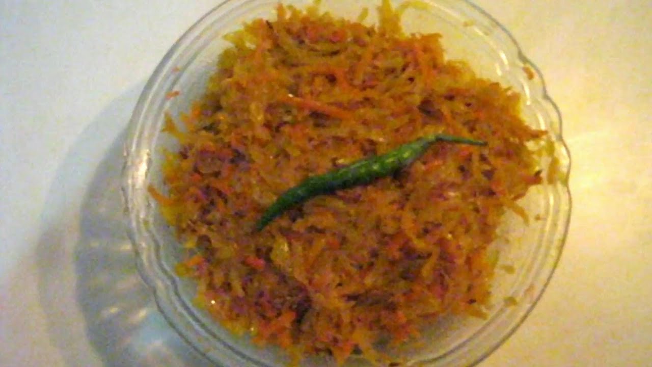 Green Papaya & Carrot Fry Recipe YouTube