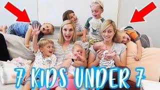 24 HOURS WiTH 7 KiDS UNDER 7 YEARS OLD! | Ellie And Jared 24 HOURS WiTH 7 KiDS UNDER 7 YEARS OLD! | Ellie And Jared