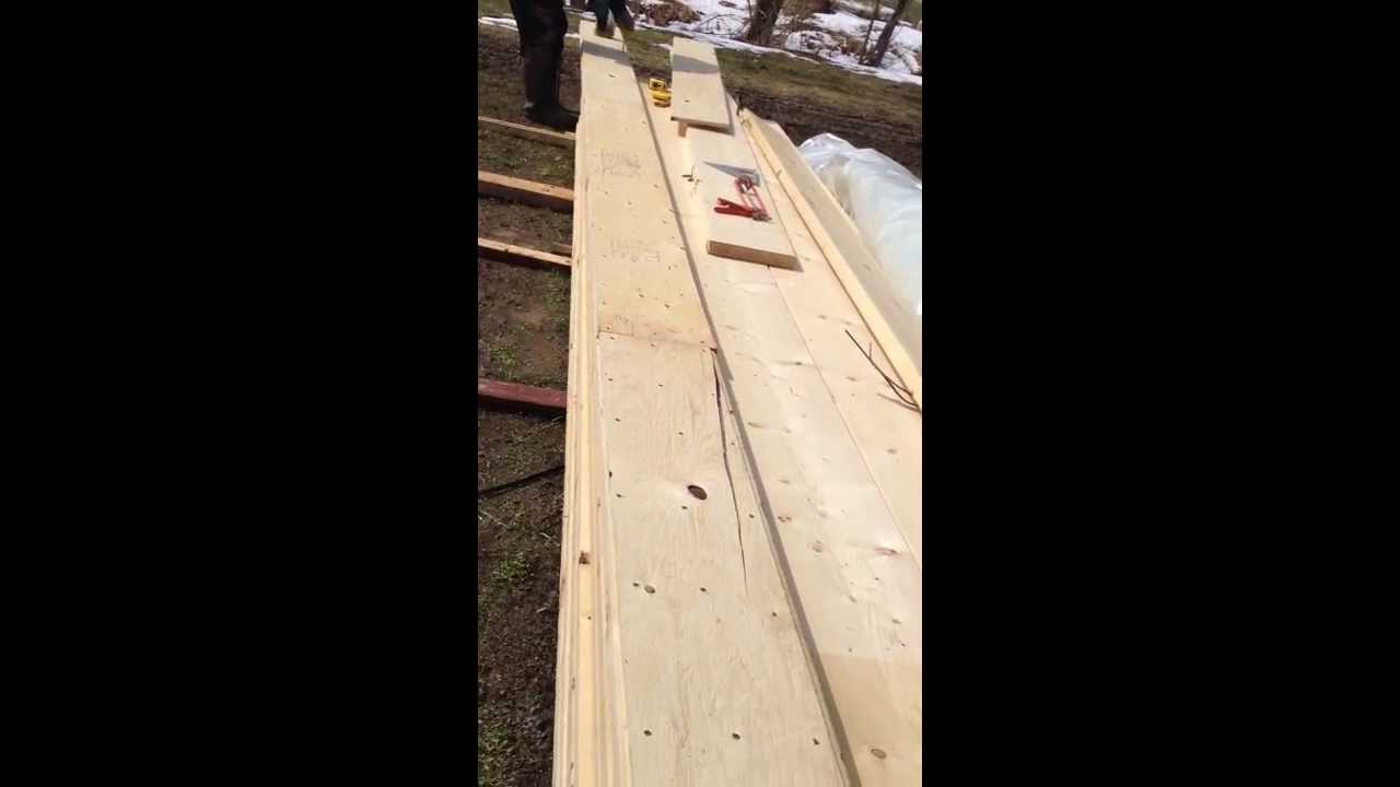 Making your own laminated wooden beam - YouTube