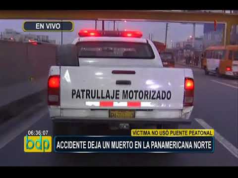 Hombre muere tras ser atropellado por bus interprovincial en la Panamericana Norte