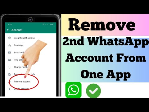 How To Remove 2nd WhatsApp Account From One App| Remove How To Remove 2nd WhatsApp Account From One App| Remove