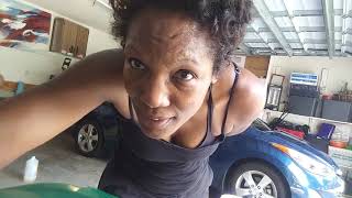WASHING MY CAR IN THE GARAGE | TOO HOT OUTSIDE | VIDEO/VLOG