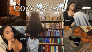 Cozy Fall Vlog Book Shopping, Dinner, Movies, Grwm