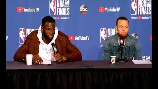 Steph Curry and Draymond Green | Game 3 NBA Finals Press Conference Steph Curry and Draymond Green | Game 3 NBA Finals Press Conference