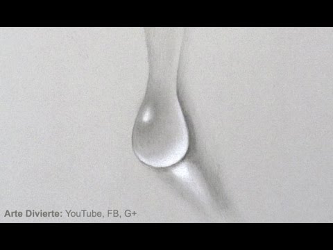 Cómo dibujar una gota de agua - paso a paso