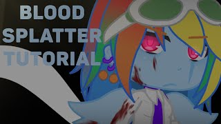 Tutorial On How I Make Blood Splatters Gacha Club Ibis Paint X Hcneydel