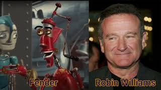 Fendercharacter And Voice Actor - Robots - Fender - Robin Williams