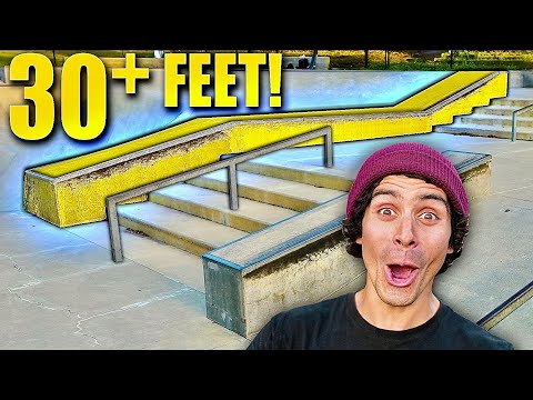 LONGEST GRIND AT THE SKATE PARK?!