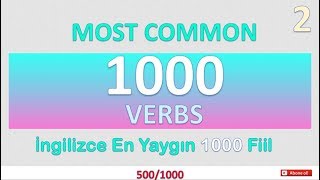İngi̇li̇zce En Önemli̇ 1000 Fi̇i̇l- 2 5001000