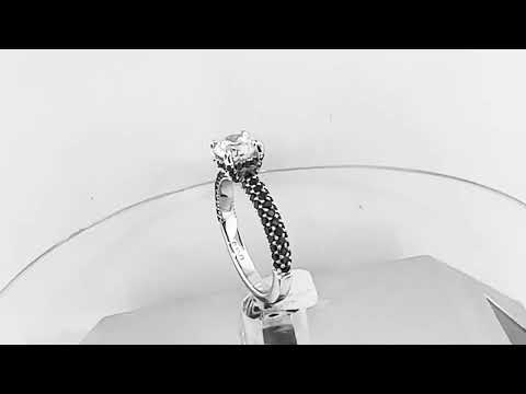 Diamond Hidden Halo Engagement Ring, Unique 1.73 Carat GIA Certified 14k White Gold Micro Pave Handmade Diamond Hidden Halo Engagement Ring, Unique 1.73 Carat GIA Certified 14k White Gold Micro Pave Handmade