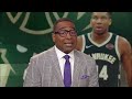 Kawhi, Raptors take Game 3 in double OT over Bucks - Nick & Cris react | NBA | FIRST THINGS FIRST