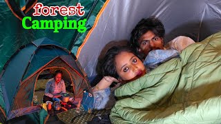 Night Camping In Uttarakhand Forest Sad Couple Jungle Camping With Husband