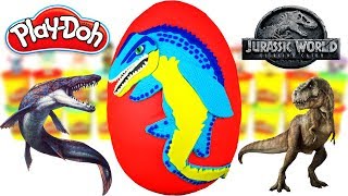 Huevo Sorpresa Gigante de Mosasaurio de Jurassic World 2 el Reino Caido Plastilina Play doh Español Huevo Sorpresa Gigante de Mosasaurio de Jurassic World 2 el Reino Caido Plastilina Play doh Español