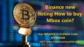 Binance new listing How to buy Mbox coin? Worldwide