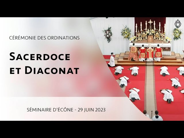 Watch Ordination au Sacerdoce et au Diaconat - Écône - 29 juin 2023 on YouTube.