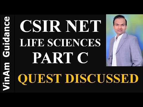 CSIR NET LIFE SCIENCES - PART C QUESTIONS