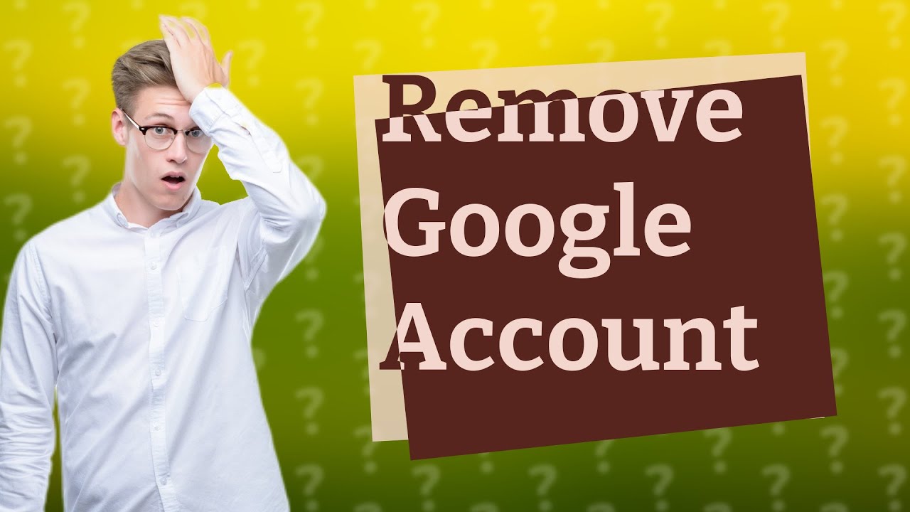 Where is remove account on Google? Where is remove account on Google?