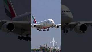 Emirates A380 Landing LAX