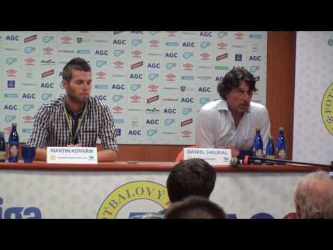 Tiskov konference Daniela mejkala po utkn Teplice - Sparta Praha (7.8.2016)