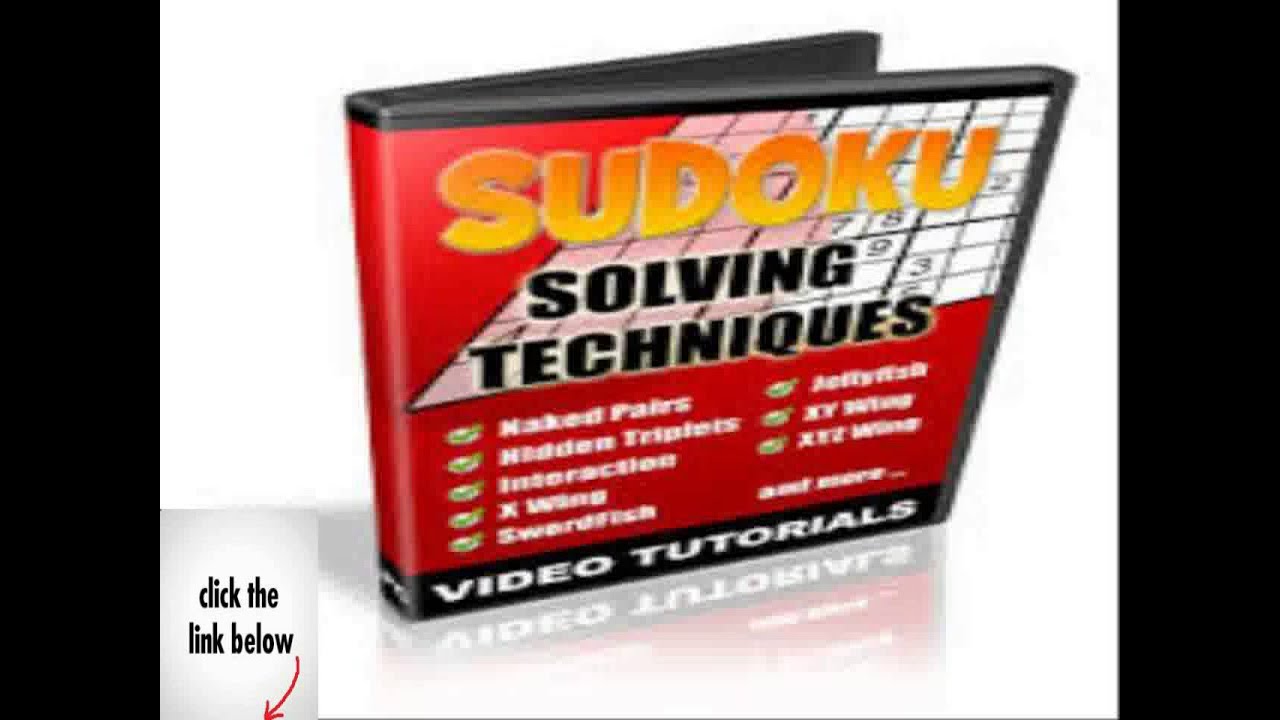 Sudoku solving techniques video tutorials free download