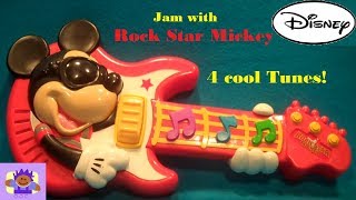 2010 Disney Rock Star Mickey Toy Guitar By Mattel