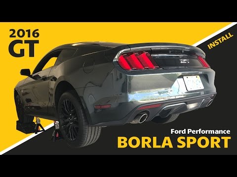 2016 Mustang GT - Ford Performance Borla Sport Catback Exhaust Installation & Unboxing
