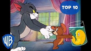 Tom & Jerry | Top 10 Best Chase Scenes Classic Cartoon Compilation | @WB Kids