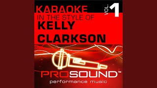 Before Your Love Karaoke With Background Vocals In The Style Of Kelly Clarkson Before Your Love Karaoke With Background Vocals In The Style Of Kelly Clarkson