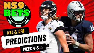 Week 5 College Football and Week 4 NFL Betting Predictions | NS9BETS