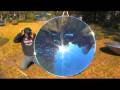 Solar "Death Ray" PARABOLIC MIRROR 55.7 PARABOLOID STEAM GENERATOR Concave