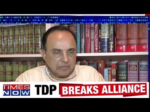 Subramanian Swamy Reacts On 'TDP Quits NDA' Coalition