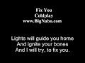 Coldplay Viva La Vida Lyrics Video