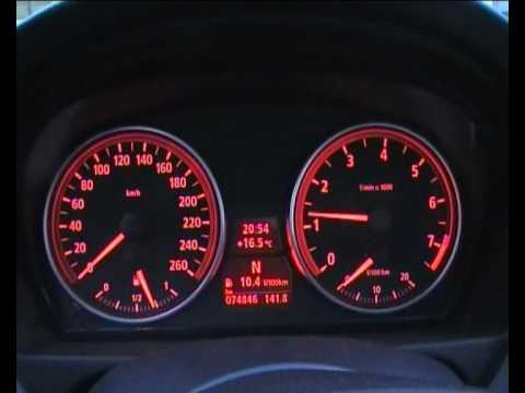 BMW 330i revving and accelerating