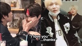 taehyung and yoongi making each other flustered