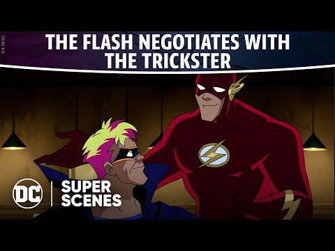 Justice League Unlimited - The Flash Negotiates with The Trickster | Super Scenes | DC