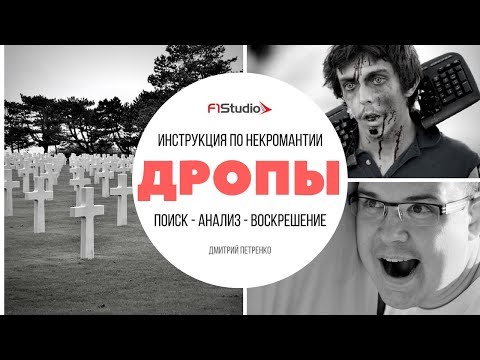 Дропы: инструкция по некромантии. Поиск, анализ, воскрешение. Семинар F1Studio. Дмитрий Петренко Дропы: инструкция по некромантии. Поиск, анализ, воскрешение. Семинар F1Studio. Дмитрий Петренко