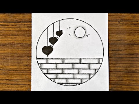 Play this video Easy circle scenery drawing  Circle drawing for beginners  Easy drawing ideas for beginners