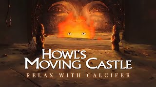 Howls Moving Castle Ambience Relax With Calcifers Sounds I Yule Log I Studio Ghibli Atmosphere