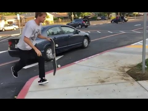 INSTABLAST! - Fs Crook Ghost Ride Da WHIP!?!! Rooftop U-Pipe Action!! GNARLY Freeway Grind to Bomb!!