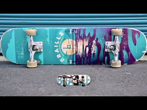 SKATEBOARD VS FINGERBOARD!