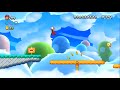 New Super Mario Bros. U 100% - Meringue Clouds-2: Seesaw Shrooms